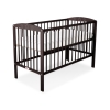 Ledikant Sterren voor Baby  120x60cm Matras Wielen Bruin Sterren