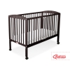 Ledikant Sterren voor Baby  120x60cm Matras Wielen Bruin Sterren