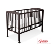 Ledikant Sterren voor Baby  120x60cm Matras Wielen Bruin Sterren