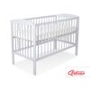 Ledikant voor Baby  120x60cm Matras Wielen Grijs