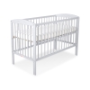 Ledikant voor Baby  120x60cm Matras Wielen Grijs