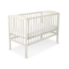 Ledikant voor Baby  120x60cm Matras Wielen Ivoor