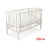 Ledikant voor Baby  120x60cm Matras Wielen Ivoor