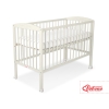 Ledikant voor Baby  120x60cm Matras Wielen Ivoor