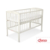 Ledikant voor Baby  120x60cm Matras Wielen   Ivoor