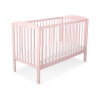 Ledikant voor Baby  120x60cm Matras Wielen   Poederroze