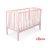 Ledikant voor Baby  120x60cm Matras Wielen   Poederroze