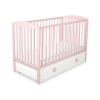 Ledikant voor Baby  met Lade 120x60cm Matras Wielen MAXI