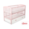 Ledikant voor Baby  met Lade 120x60cm Matras Wielen MAXI