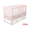 Ledikant voor Baby  met Lade 120x60cm Matras Wielen MAXI