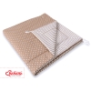MINI TIPI SET: Tipi-tent + speelmat + GRATIS decoratieve veren Bruin Beige Polkaprikker