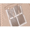 MINI TIPI SET: Tipi-tent + speelmat + GRATIS decoratieve veren Bruin Beige Polkaprikker