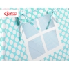 MINI TIPI SET: Tipi-tent + speelmat + GRATIS decoratieve veren Turkoois