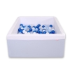 Minky Ballenbak met Ballen 200 st Blauw