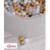 Minky Ballenbak met Ballen 200 st Grijs