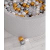 Minky Ballenbak met Ballen 200 st Grijs