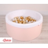 Minky Ballenbak met Ballen 200 st Poederroze