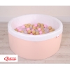 Minky Ballenbak met Ballen 200 st Poederroze