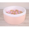 Minky Ballenbak met Ballen 200 st Poederroze