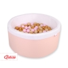 Minky Ballenbak met Ballen 200 st Poederroze
