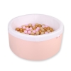Minky Ballenbak met Ballen 200 st Poederroze