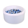 Minky Ballenbak met Ballen 4x50 st Blauw