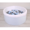 Minky Ballenbak met Ballen 4x50 st Blauw
