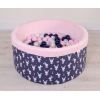 Minky Ballenbak met Ballen 4x50 st Blauw Konijnen