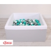 Minky Ballenbak met Ballen 4x50 st Grijs