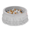 Minky Ballenbak met Ballen 4x50 st Grijs