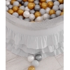Minky Ballenbak met Ballen 4x50 st Grijs
