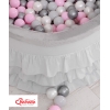 Minky Ballenbak met Ballen 4x50 st Grijs