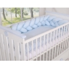 My Sweet Baby Gevlochten Bedbumper voor Babybed 180 cm Blauw Voor Jongens