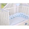 My Sweet Baby Gevlochten Bedbumper voor Babybed 180 cm Blauw Voor Jongens