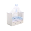 My Sweet Baby Gevlochten Bedbumper voor Babybed 180 cm Blauw Voor Jongens