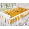 My Sweet Baby Gevlochten Bedbumper voor Babybed 180 cm Geel