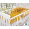 My Sweet Baby Gevlochten Bedbumper voor Babybed 180 cm Geel