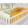 My Sweet Baby Gevlochten Bedbumper voor Babybed 180 cm Geel