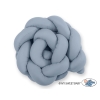 My Sweet Baby Gevlochten Bedbumper voor Babybed 180 cm Pastelblauw