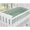 My Sweet Baby Gevlochten Bedbumper voor Babybed 180 cm Pastelgroen