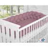 My Sweet Baby Gevlochten Bedbumper voor Babybed 180 cm Pastelviolet