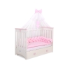 My Sweet Baby Gevlochten Bedbumper voor Babybed 180 cm Roze