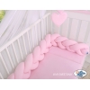 My Sweet Baby Gevlochten Bedbumper voor Babybed 180 cm Roze