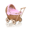 Natuurlijke Poppenwagen van Riet Roze Polkaprikker