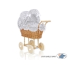 Natuurlijke Rieten Poppenwagen