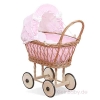 Natuurlijke Rieten Poppenwagen