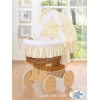 Wiegbekleding met kap Beige
