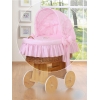 Wiegbekleding met kap Roze