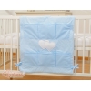 Opbergtas voor Babybed - Harten Blauw Snijder