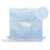Opbergtas voor Babybed - Harten Blauw Snijder